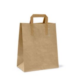 Busta Shopper con Manici Piattina 26+17x30 Cm - Cartone 200 pezzi